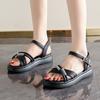 Sandals women's summer outer wear is not tired of feet, new thick-soled heightening small shoes, non-slip beach cool slippers