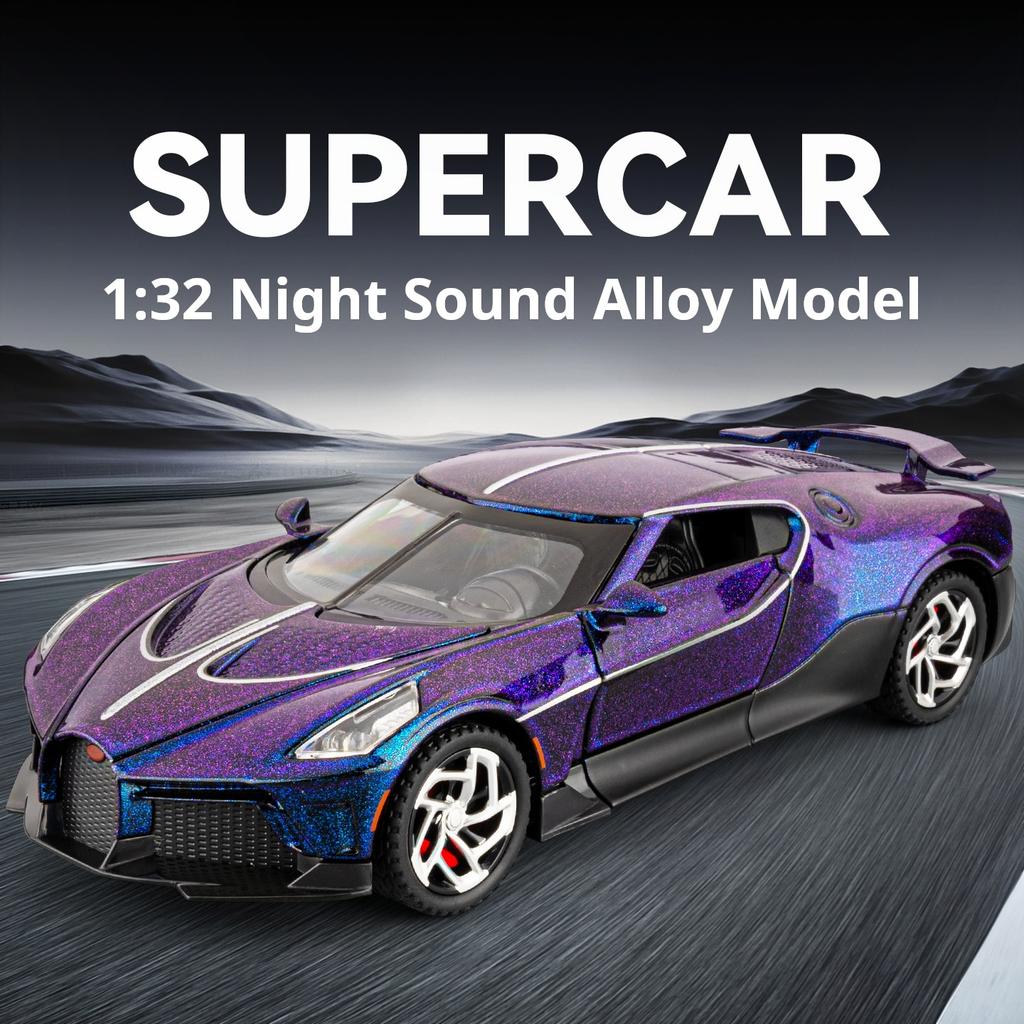 1:32 BGT Voice of the Night Exquisite Alloy Simulation Super Sports Car Toy Ornament Collectible Desktop Decoration collectible