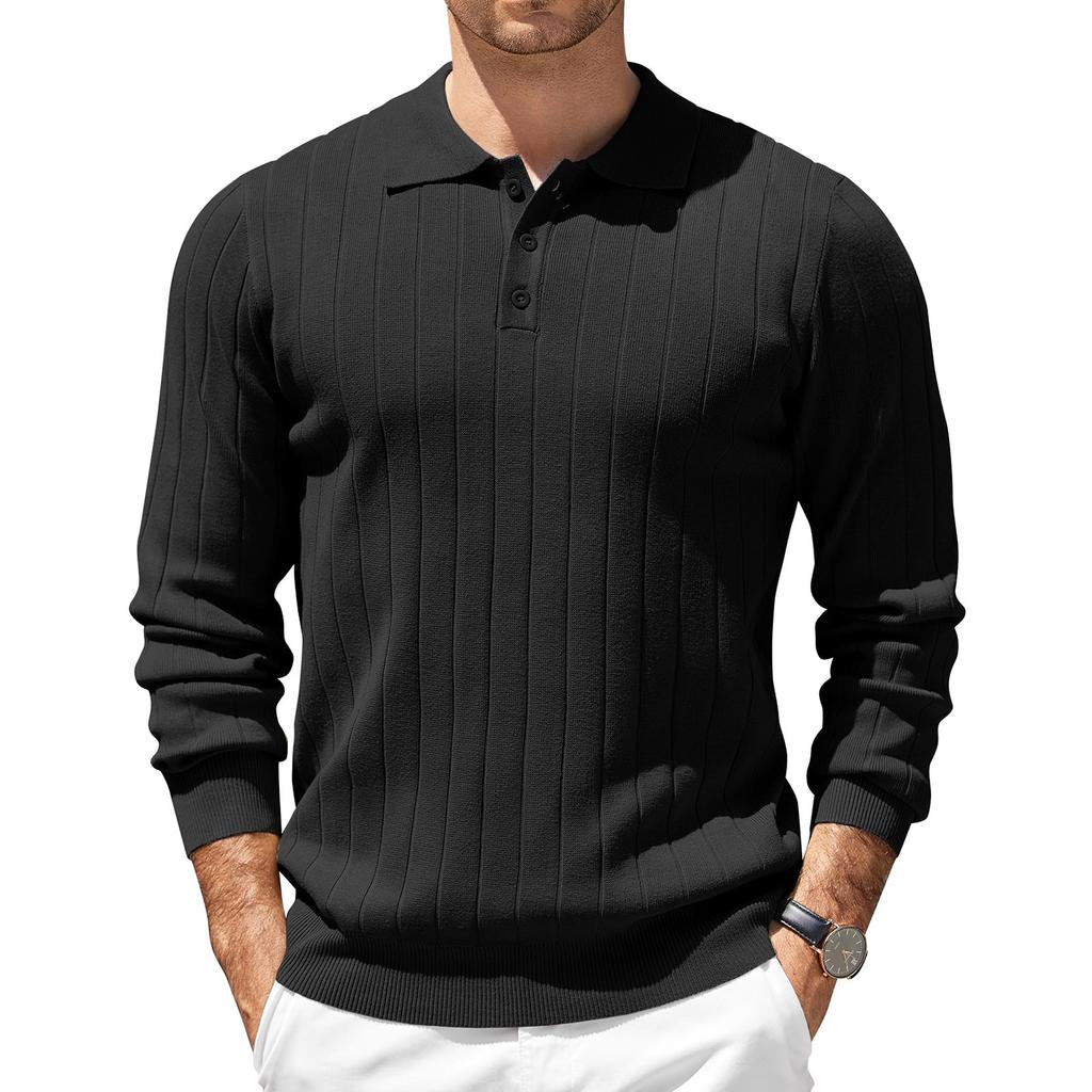 Mens   Shirts Classic Long Sleeve Buttons Fitness Workout T-Shirts Casual Fall Gym Muscle Fit Sports Tops