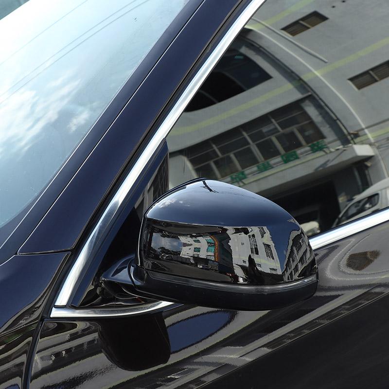 For BMW X5 F15 G05 2014-2026 For X7 G07 2019 ABS Glossy Black/Carbon fiber Car Rearview Mirror Cap Cover Trim Accessories