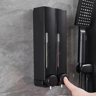 Shower Soap Dispenser Punching Free Wall-Mounted Shampoo Conditioner Dispenser Leakproof Easy To Refill