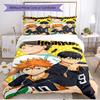 3pcs Duvet Cover Set (1*Duvet Cover + 2*Pillowcase, Without Core), Haikyu Print Soft All‑Season Bedding Set, Home Bedroom Decor Gift