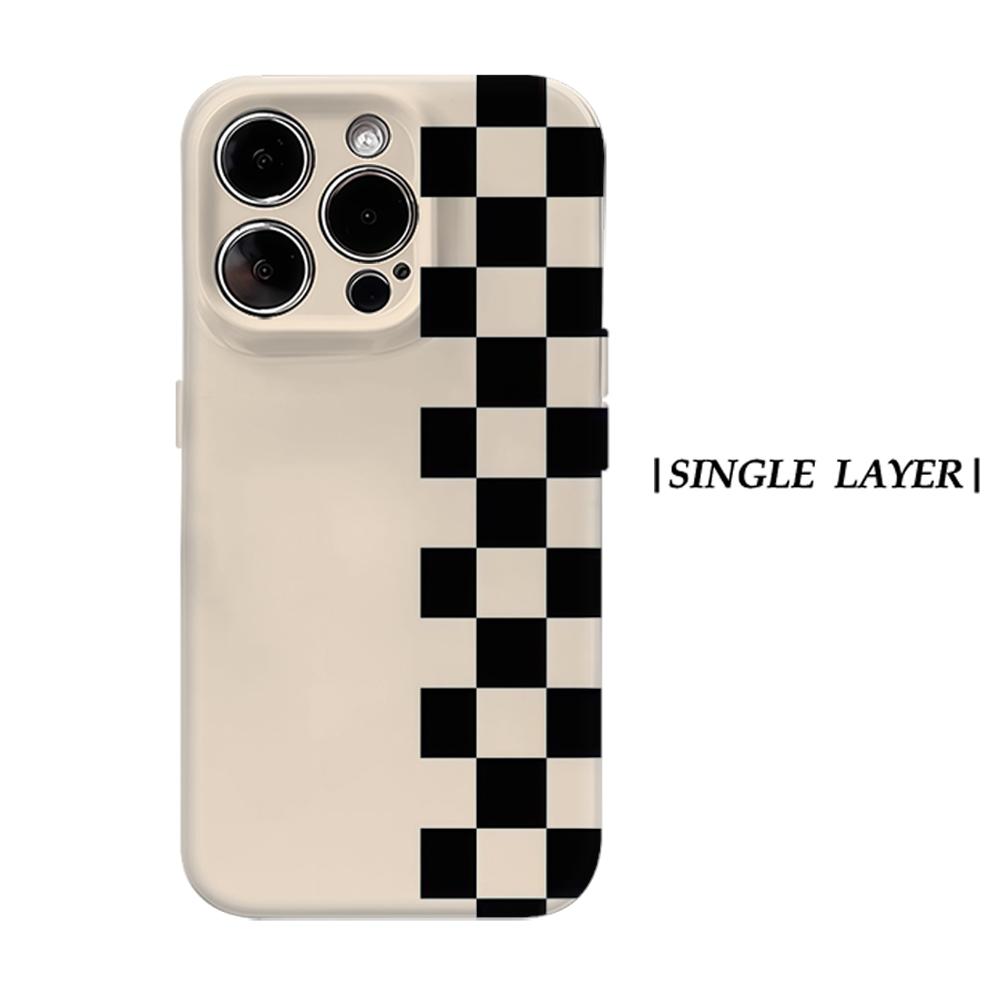

Checkerboard ContrastFor Magnetic Phone Case for IPhone 17 16 15 14 13 Pro Max Plus Single Double-layer Tough Case IPHONE17PROMAX