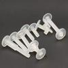 20 Sets M5*8/10/12/15/20 Large Flat Nylon Plastic Chicago Screws Nails Studs Snap Rivets for Photo Album Butt Account Book Screw