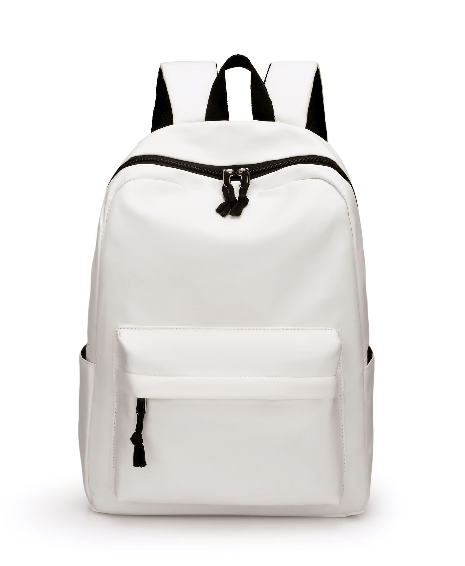 

Solid color backpack fashion trend men s and women s backpack simple large capacity backpack student schoolbag casual backpack