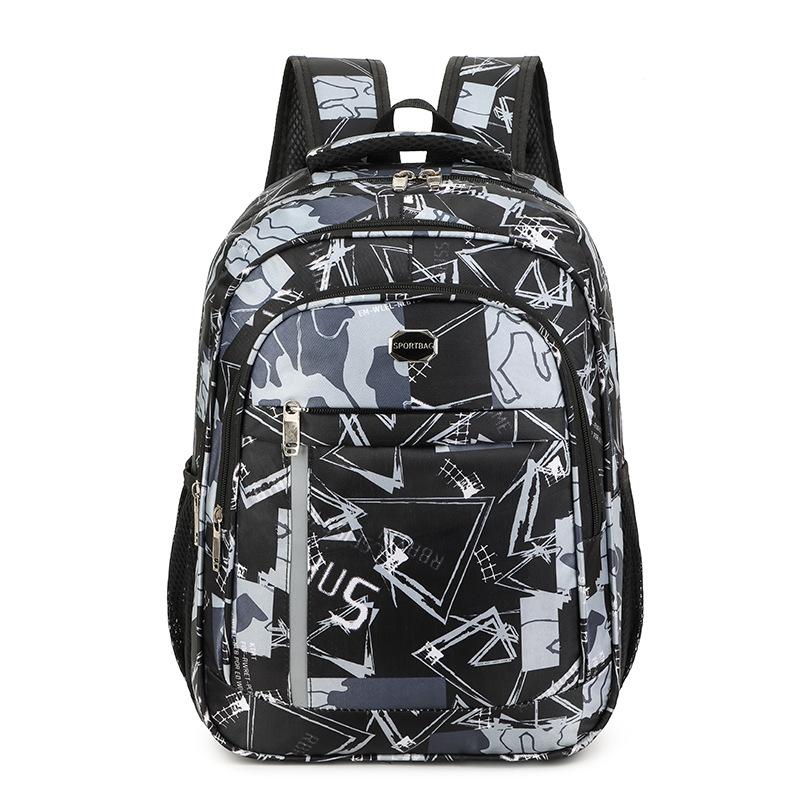 Schoolbag Graffiti Schoolbag Male Junior High School Student Design Sense Large Capacity High School Backpack Personality Creative Backpack