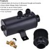EVIL ENERGY 10An Oil Catch Can, 750Ml Universal Baffled Catch Can With Breather Filter Aluminum Breather Tank 2 Port Air Oil Separator Black