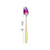 Stainless Steel Rose Flower Long Handle Coffee & Teaspoon