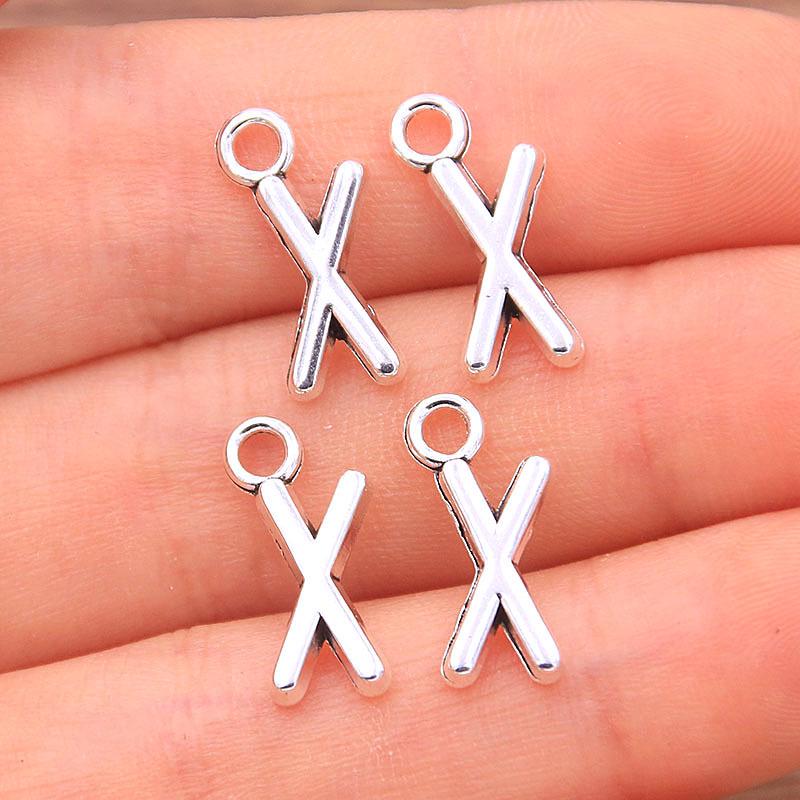 Zinc Alloy Alphabet Charms: 2 Colors, 26 Letter Pendants for Jewelry, Handbag, and Mobile Phone Accessories