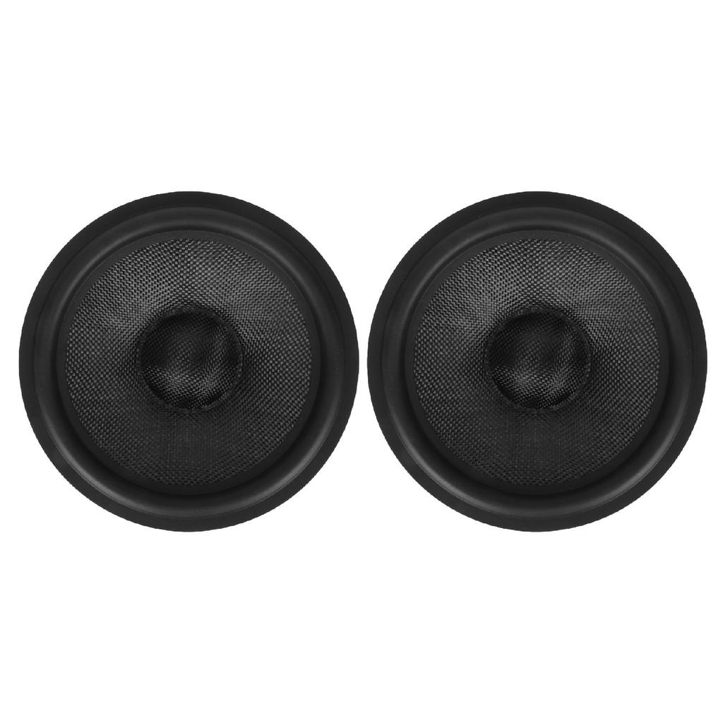 2Pcs Paper Speaker Cone Subwoofer Cones Drum Paper 1.4 Inch Inner Diameter with Rubber Surround for