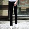 Męskie dżinsy ze średnim stanem i zamkiem błyskawicznym z wieloma kieszeniami Wiosna Jesień Slim Fit Proste spodnie dżinsowe Streetwear