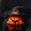 Resins Witch Hat Pumpkin Miniature Figurine Halloween Home Office Tabletop Decors Festives Shelf Display Ornament Gift