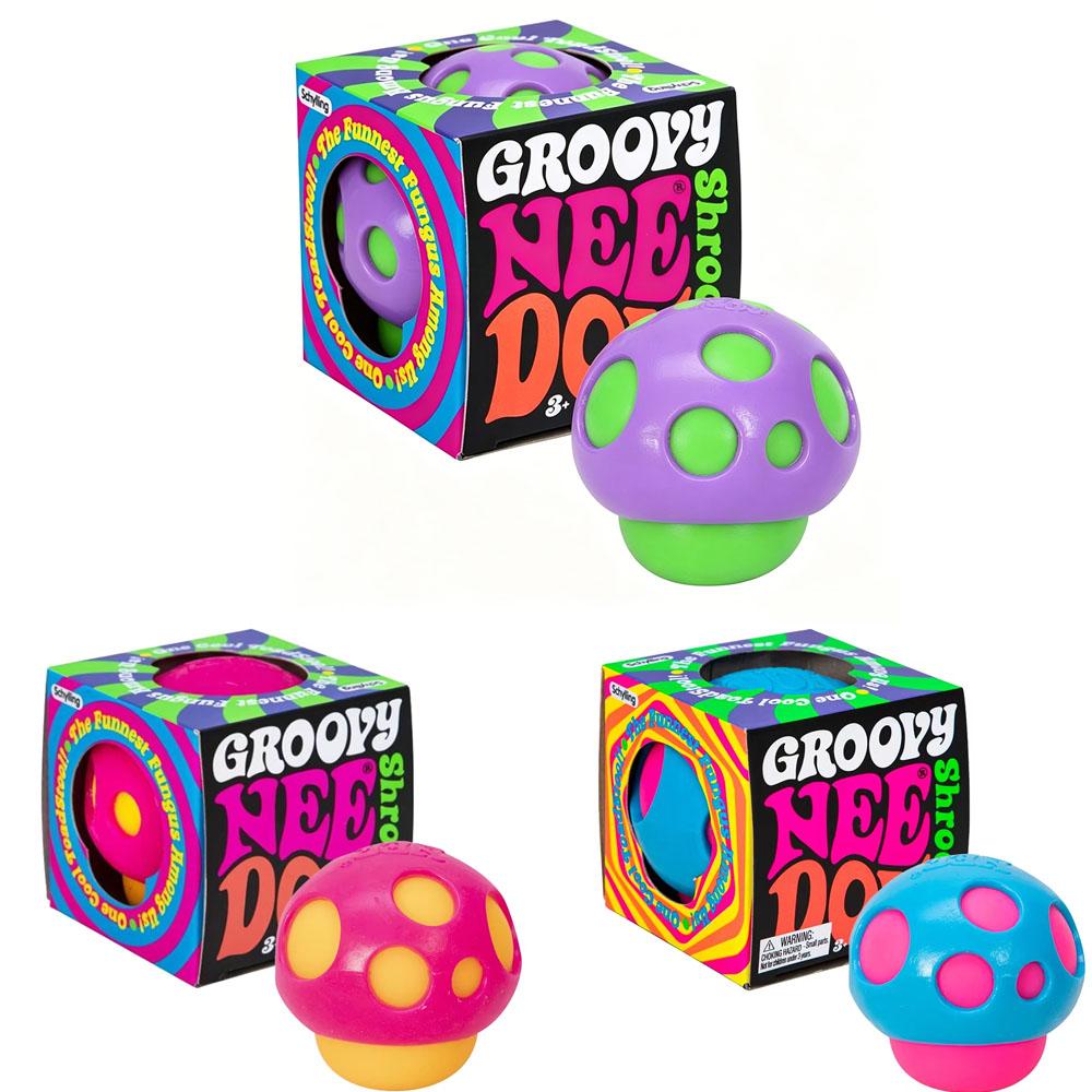 Needoh Teenie Fuzz Ball 3 ks Mini Ostnatá Mačkací Hračka Maltóza Barevná Uvolněte Náladu Úzkost Léčba Relaxace Dospělí Přenosný Dárek