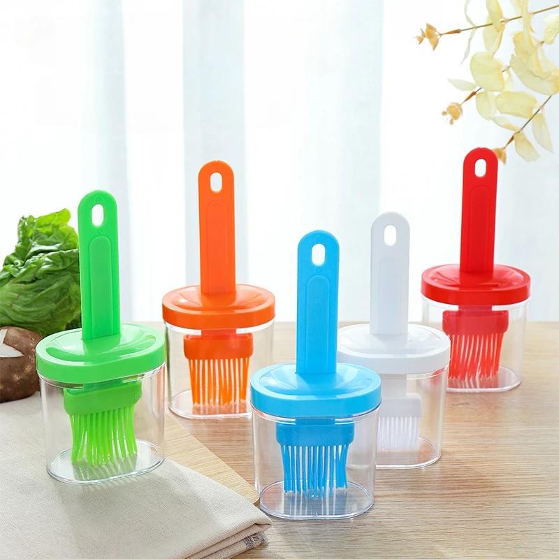 Integrated Barbecue Oil Brush High-Temperature Resistance Cooking Kitchen Pancake Home Baking Oil Brush With Bottle Cooking Tool