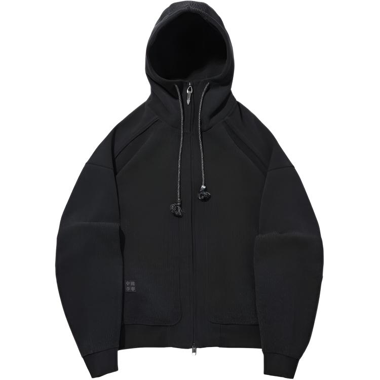 Толстовка унисекс Li Ning Kung Fu Series с капюшоном, свободного кроя, однотонная, AWDW203-2 M