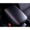 For Toyota Corolla 2014-2019 Black&Red PU Leather Console Armrest Box Cover Trim