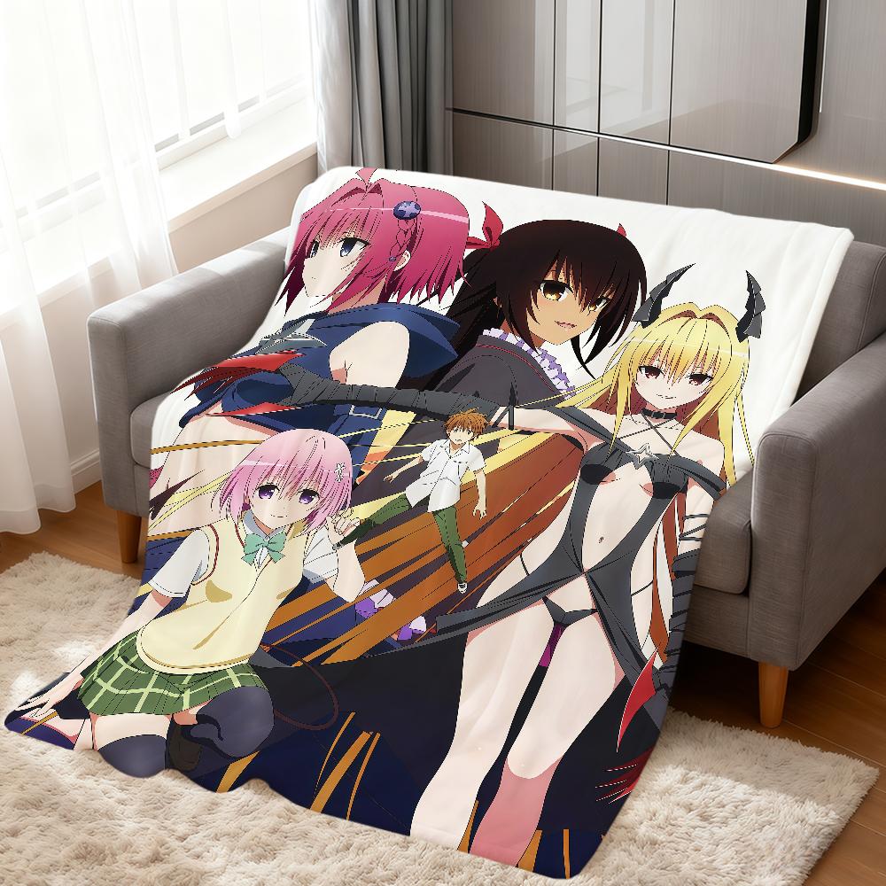 anime cute girl Momo Velia d-Deviluke to love ru soft warm plush blanket dormitory sofa living room hogar bedroom gift nap home