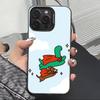 Cute J-Jogumans Dinosaur Phone Case For iPhone 17,16,15,14,13,12,11 Plus,Pro Max,XS,Colorful Silver Phone case Funda Cover
