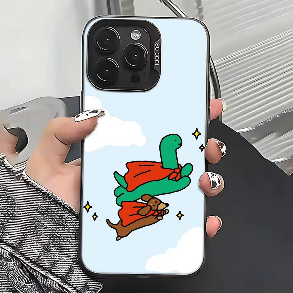 

Cute J-Jogumans Dinosaur Phone Case For iPhone 17,16,15,14,13,12,11 Plus,Pro Max,XS,Colorful Silver Phone case Funda Cover iPhone12Pro