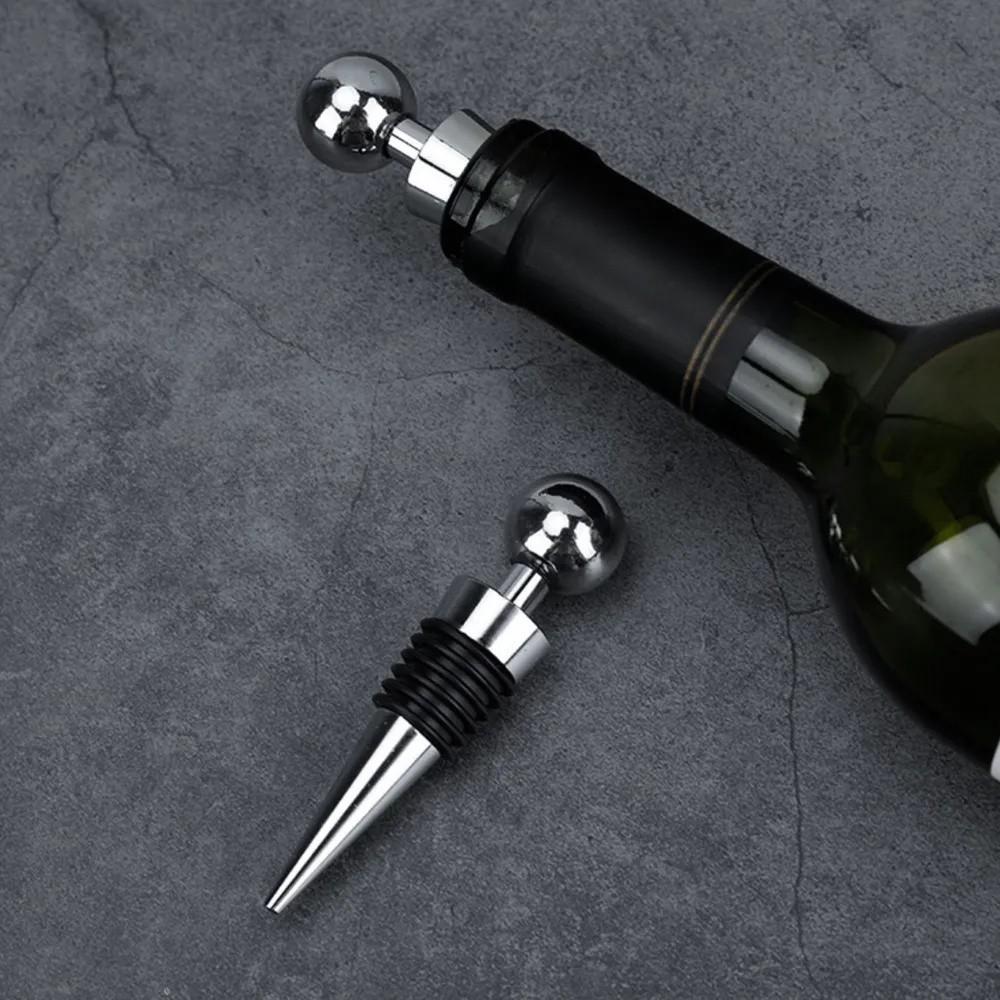 5pcs Creative Red Wine Stopper Metal Sealed Bottle Type Wine Bottle Stopper Fashion Wine Stopper