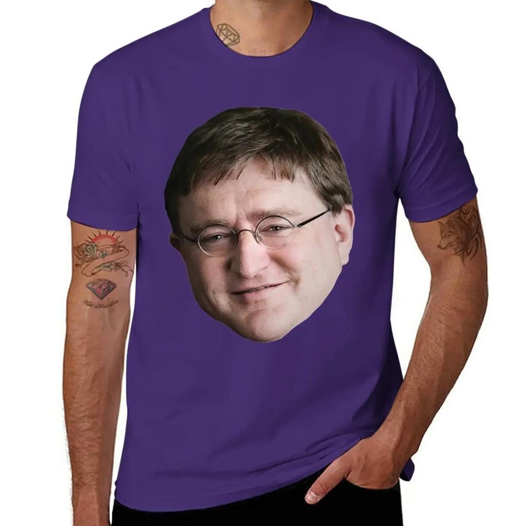Gaben Gabe Newell Meme Tshirt Customs Design Your Own Korean Fashion Sublime Unisex T Shirt