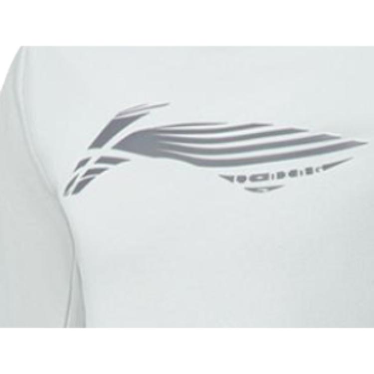 Li-Ning Fitness Series Warm Fleece Pullover Crew Neck Long Sleeve Sweatshirt Men Sweatshirt River-Stone-Gray AWDTA63-4