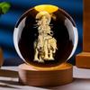 Crystal Ball Buddha and Guanyin Statue for Home Decor