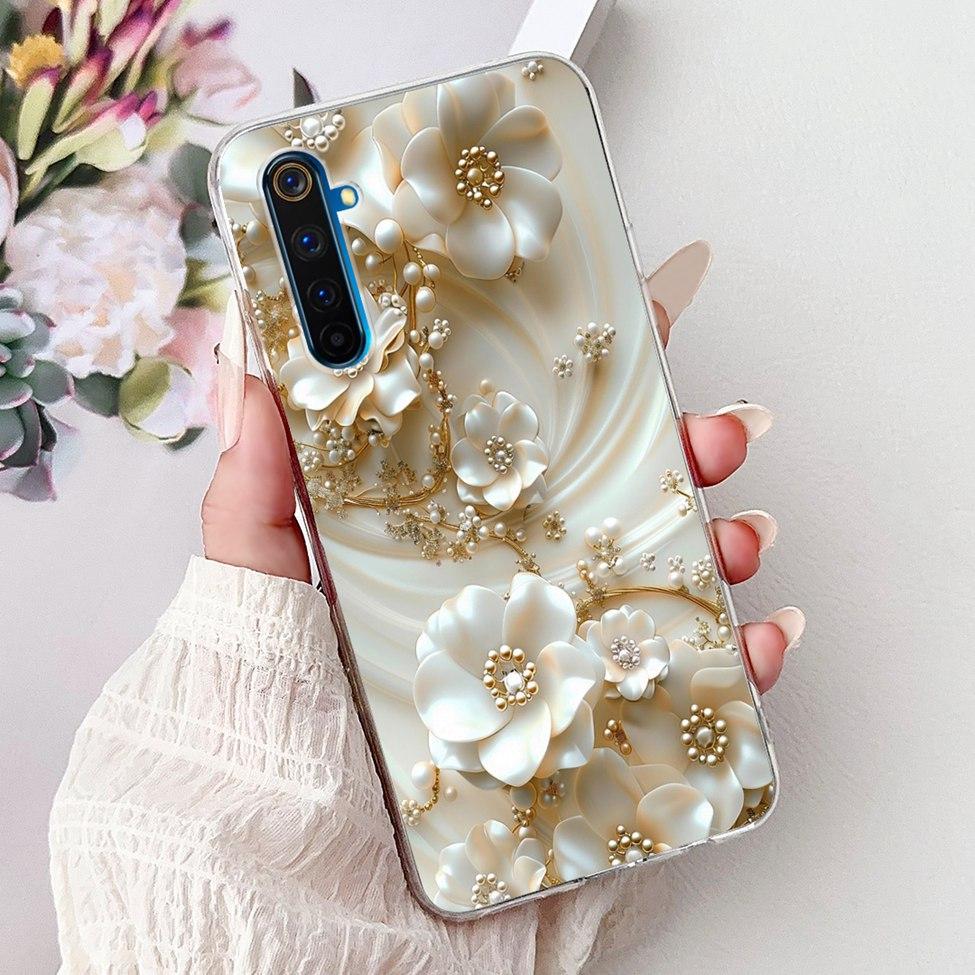 6.6" For Realme 6Pro RMX2061 RMX2063 Back Cover For Realme 6 Pro Case Clear Luxury Fashion Cute Cat Cool Funny Soft TPU Bumper
