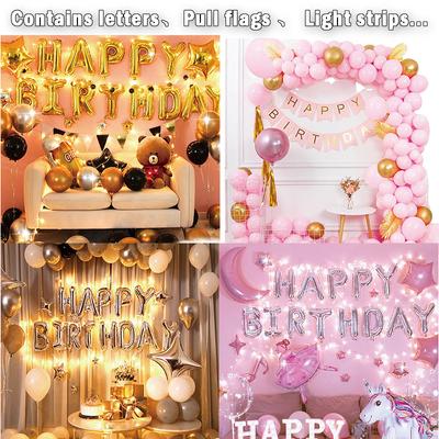 Zestaw łuk balonowy + balony Garland urodziny Baby Shower Decor garnitur litery/flagi