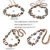 Womens Fringe Belt with Beads Western Bohemian Style Tassel Knotted Wide Belt
