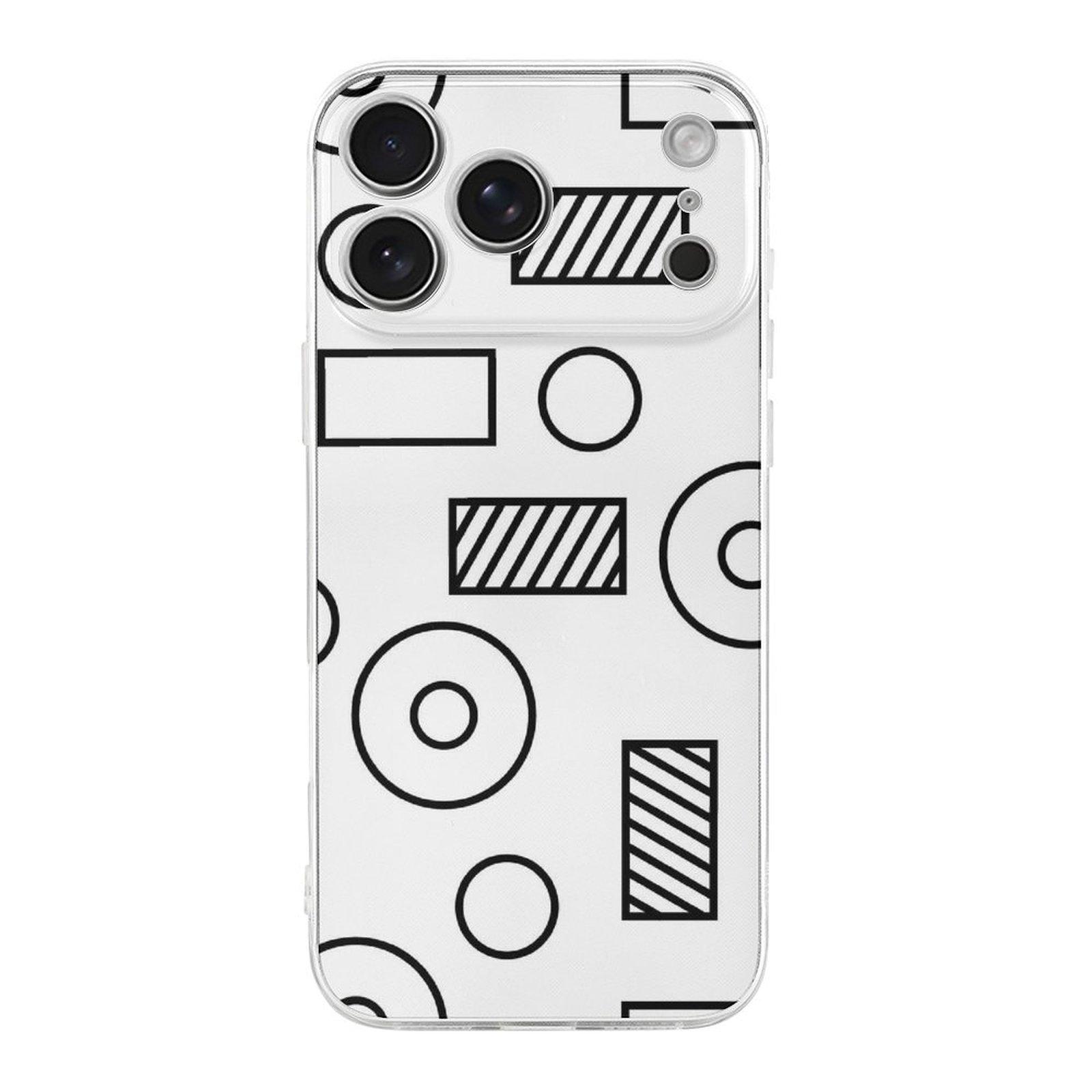 

1 Pack For iPhone 17 Series TPU Phone Case Slim Glossy Shockproof Design, Daily Protection IPHONE-17ProMax білий