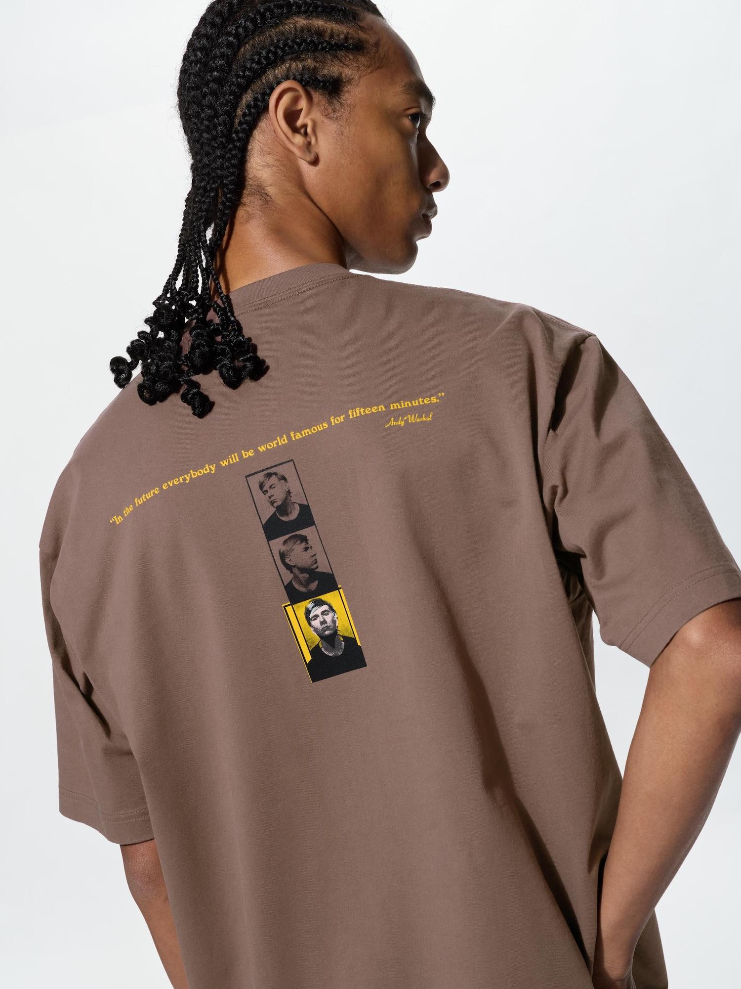 Uniqlo Andy WArhol UT GrAphic T A 36 BROWN/MEN XS