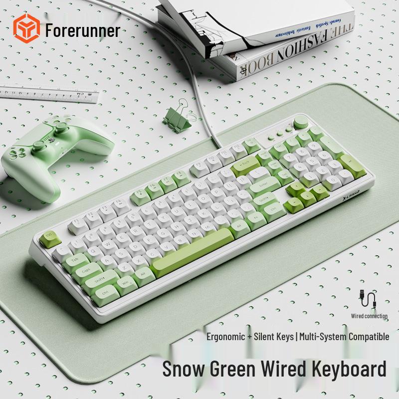 G98 Silent Keyboard & Mouse Set: Mechanical Feel, Sleek Design, Magnetic Shaft