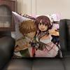 Loving Anime MMaid Sama Cushion Cover Natural Linen Organic Fabric DoubleSided Printing Sofa Home Decor Breathable