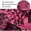 Dark Pink Leopard Shower Curtain Hot Pink Geometric Cheetah Print Shower Curta for Girls Bathroom Decor, Waterproof Fabric 70 x 72 inch with Hooks