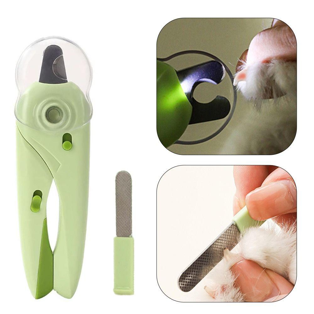 Nail File Pet Nail Clipper with Light Safety Lock Small Dog Nail Clippers  Pet Supplies