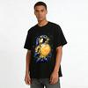 Cool Astronaut Holding Moon Graphic Casual Unisex T-Shirt Pure Cotton T-shirt