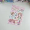 Sweet Cool Shibuya Girl Stickers Kawaii Character Cartoon Y2K Stickers Handbook Diary Scrapbook Diy Decorative Sticker
