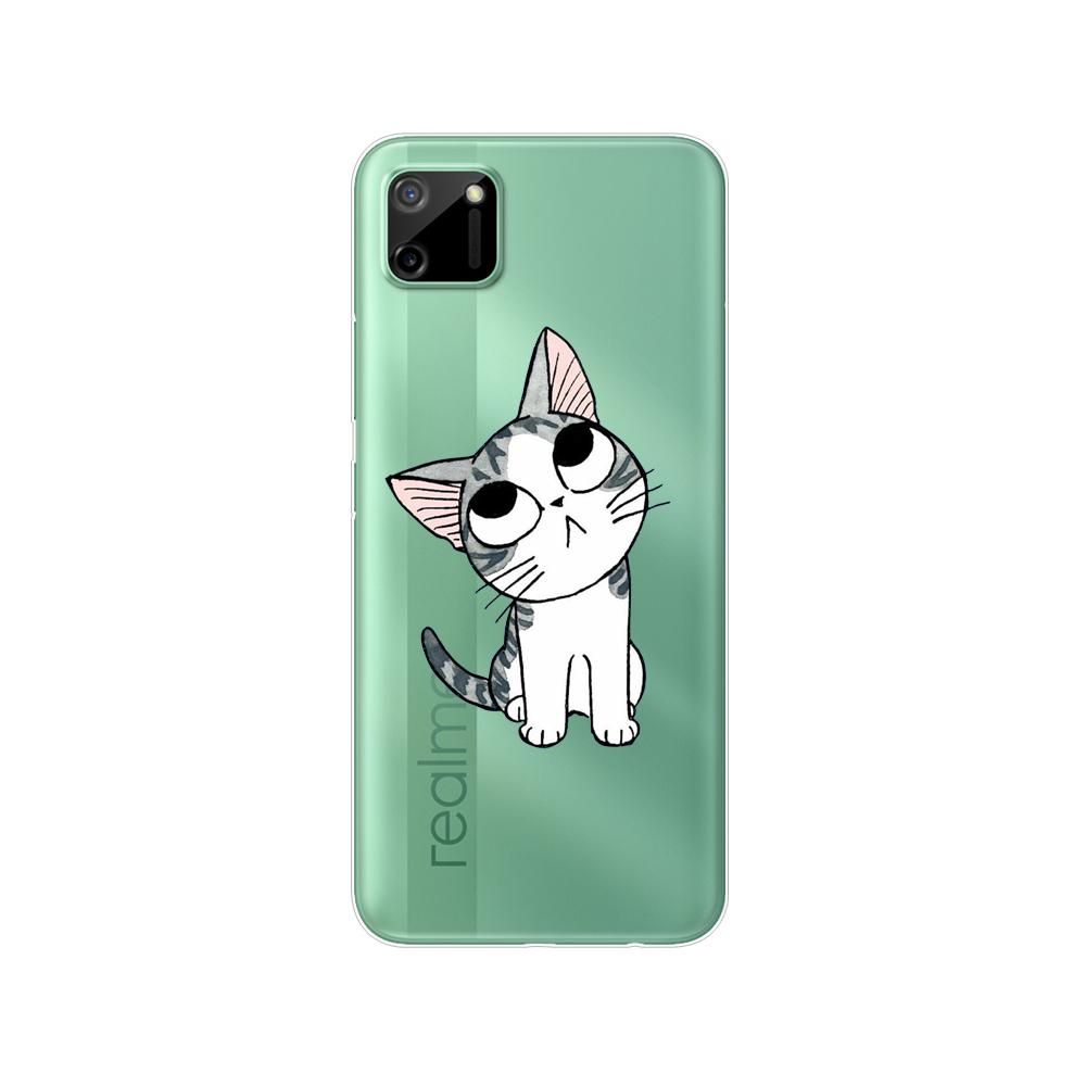 

Для Realme C11 2021 2020 силиконовый чехол из ТПУ на заднюю панель телефона, чехол для OPPO RealmeC11 C 11, мягкий чехол RMX3231 RMX2185, бампер 6,5 дюйма For Realme C11 2020