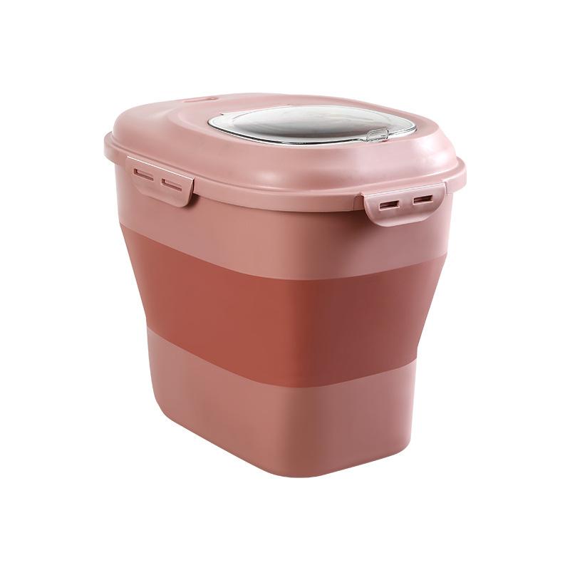 Pet Dog Food Container Waterproof and Insect-proof Sealed Large-capacity Storage Bucket Foldable Rice Container Storage Bucket