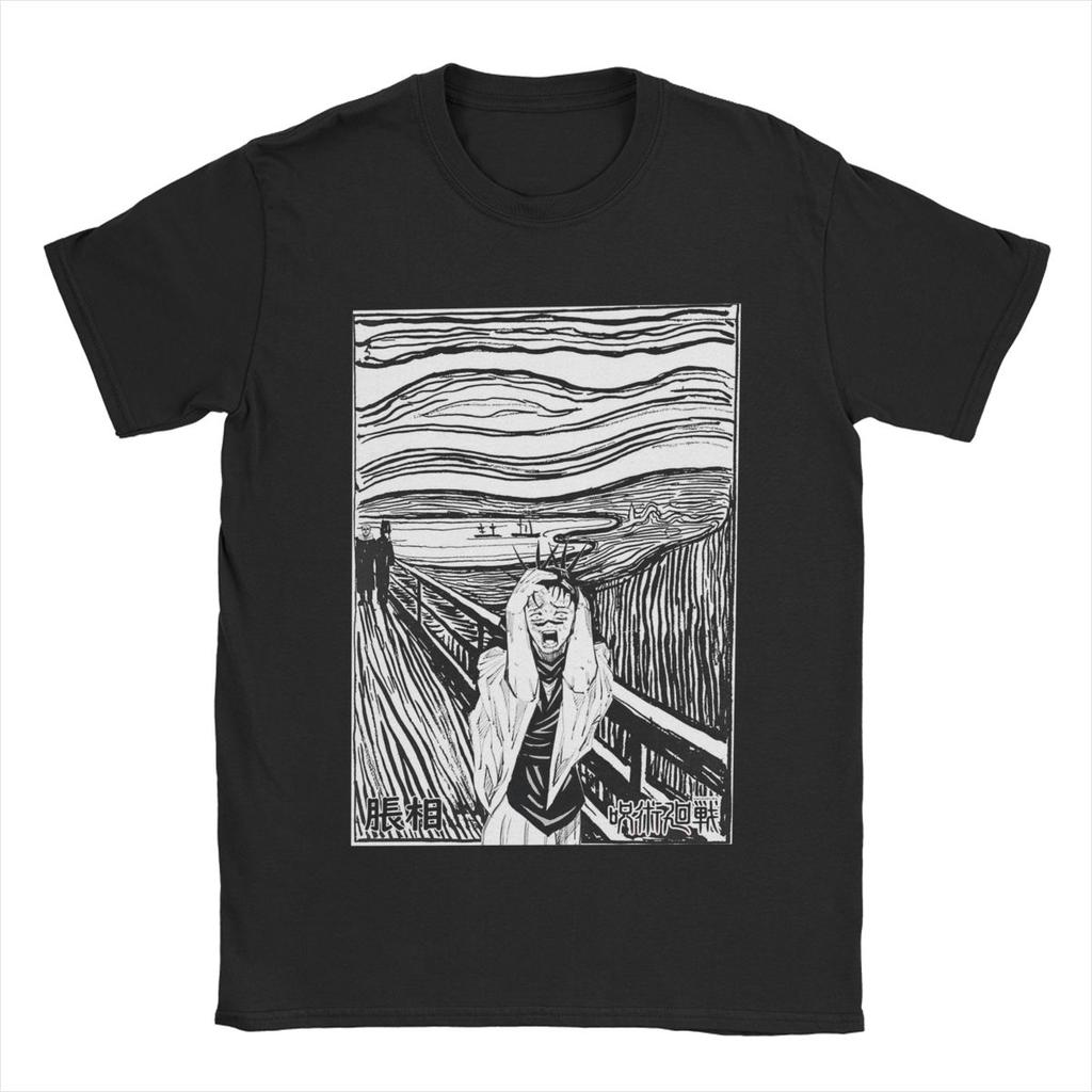 Choso JJK Anime T-Shirt Men Funny 100% Cotton Tee Shirt Round Collar Short Sleeve T Shirt Party Tops