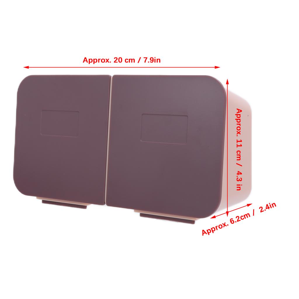Makeup Box Wall Mounted Cover Removable Washable Cotton Pad for Bathroom