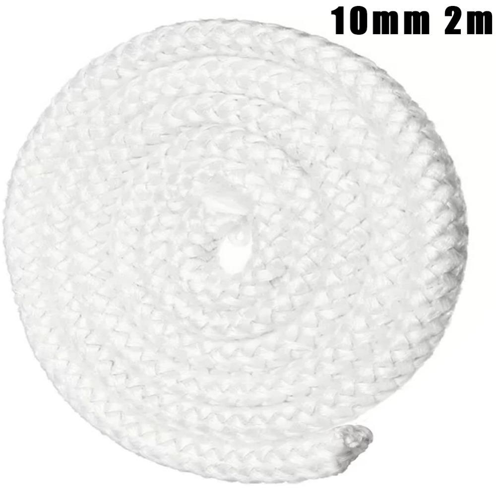 2m Fiberglass Fire Rope Insulation Fireproof Sealing Strip for Wood or Pellet Fireplaces