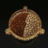 A metal fruit basket, European style large food, snacks, candy storage tray, exquisite craft tableware.