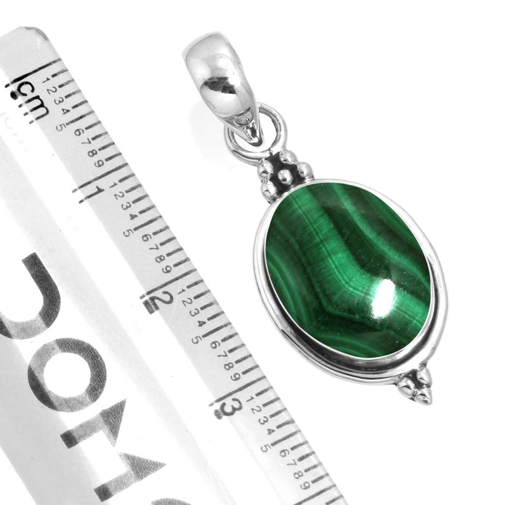 925 Sterling Silver Pendant Women Gemstone Handmade Jewelry Birthday Gift Malachite Moonstone Rose Quartz Red Stone Smoky Topaz Tiger Eye Statement