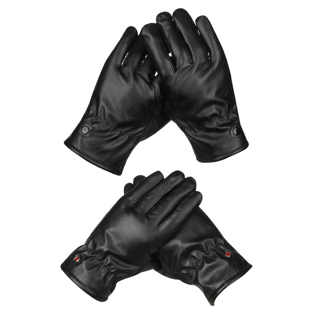 Mănuși groase de toamnă-iarnă din piele PU, mănuși sport pentru ciclism, mănuși cu ecran tactil, mănuși cu degete întregi