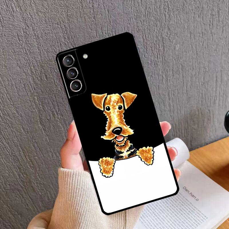 Airedale Terrier Dog Phone Case For Samsung Galaxy S24 S26 Ultra S20 S21 S22 S23 S25 Plus S10 S24 S25 FE Cover