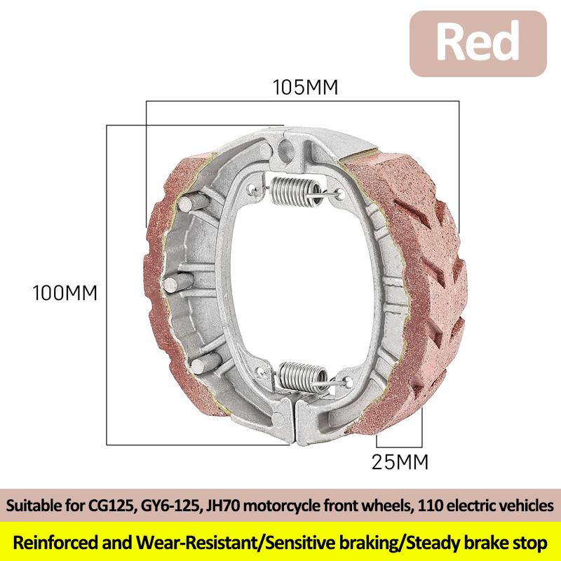 

1 Pcs Multi-fit 110 Type Motorcycle Brake Pads For Thickened For CG125 Electric Vehicle Brake Pads Accessories