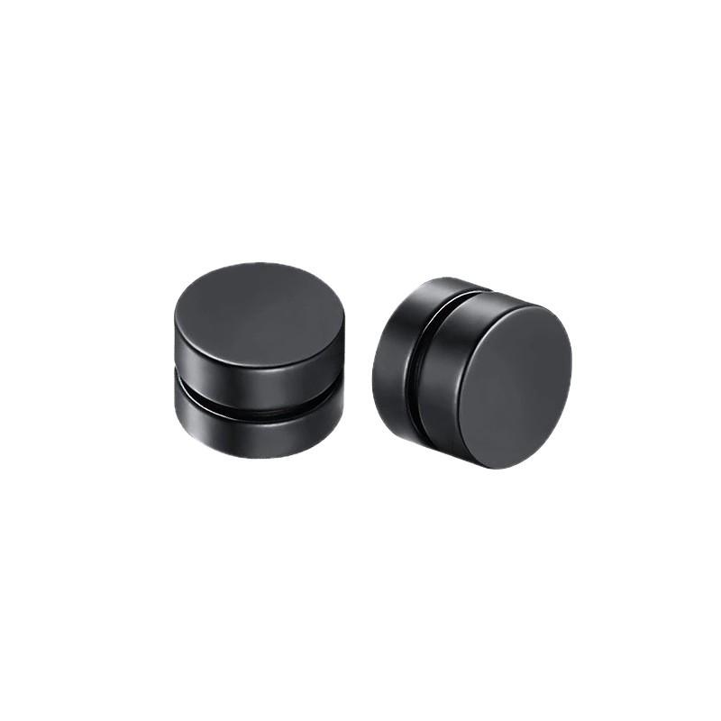 Korean Style Magnetic No-Piercing Earrings - Simple Round Fashion Ear Studs