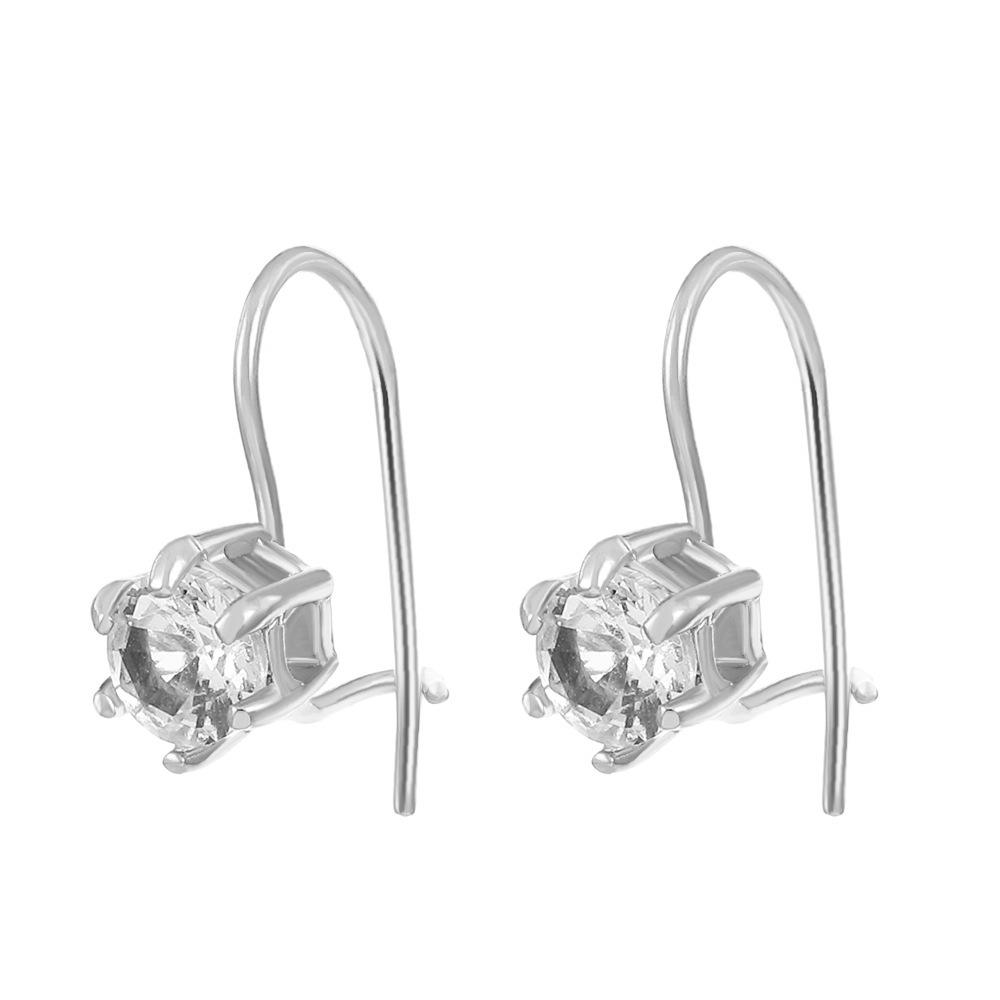 Boucles d'oreilles élégantes en zircon: Design de moulin à vent en diamants colorés pour femmes